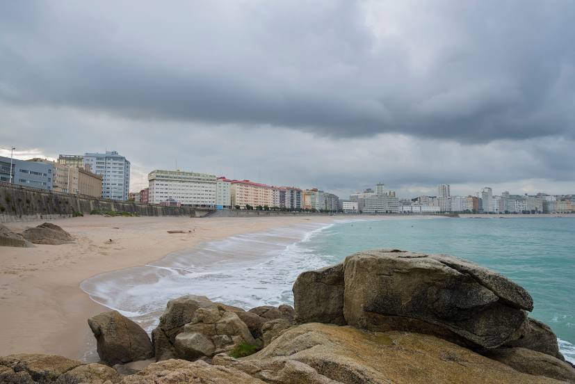 Playa del Orzán, La Coruña