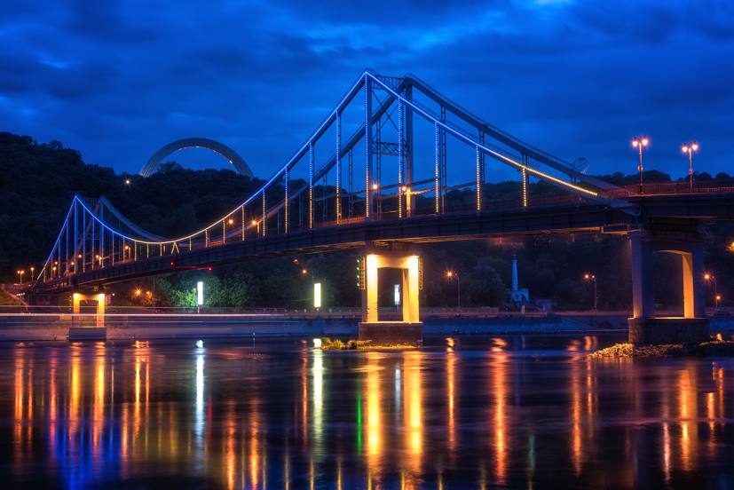 Пешеходный мост через Днепр, Киев