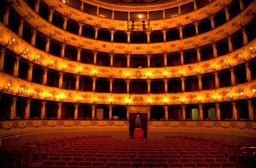 Opera Theatre Gioacchino Rossini - Pesaro city center - Italy (Teatro Rossini), 