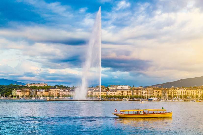 The Geneva Water Fountain, Cenevre