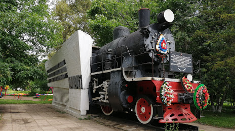Steam locomotive - monument Rzhevsky Railroad, Rzhev