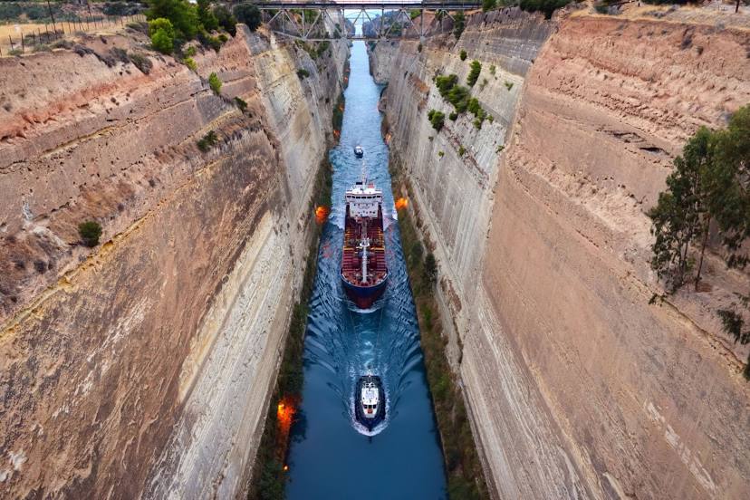 Corinth Canal, Corinth