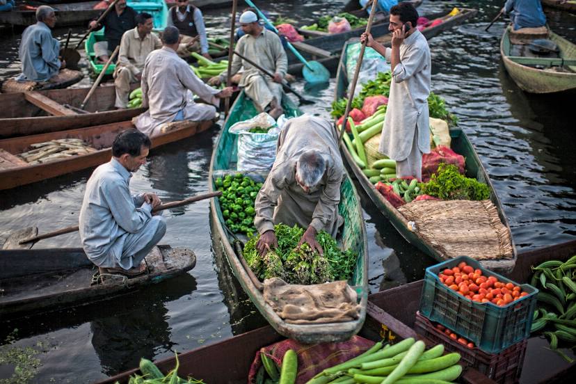 Floating Vegetable Market, Σριναγκάρ