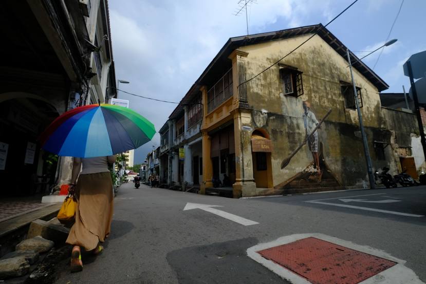 Penang Street Art - Boy on Chair, 