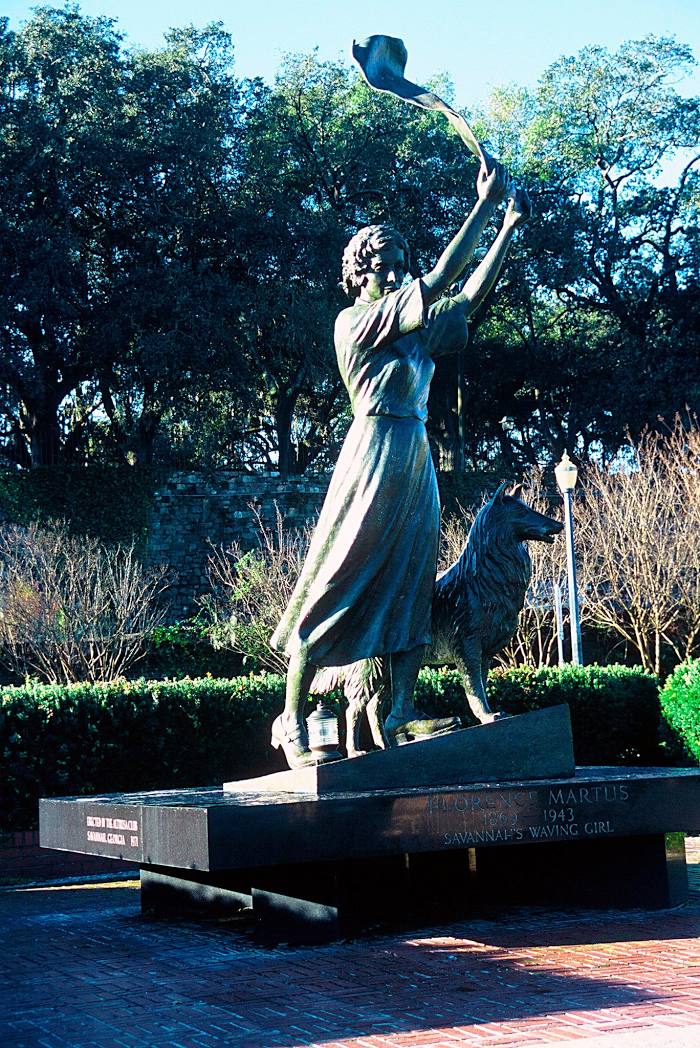 Waving Girl Statue, Savannah