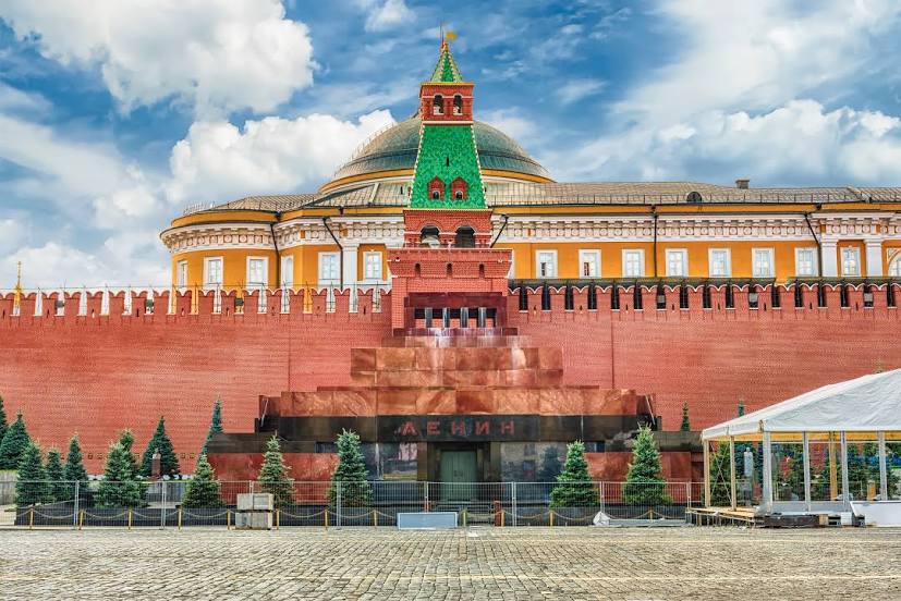 Lenin's Mausoleum at Red Square, 